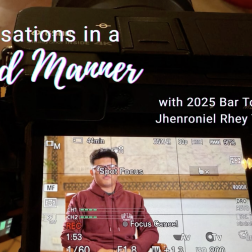 Interview with 2025 Bar topnotcher from UP Law